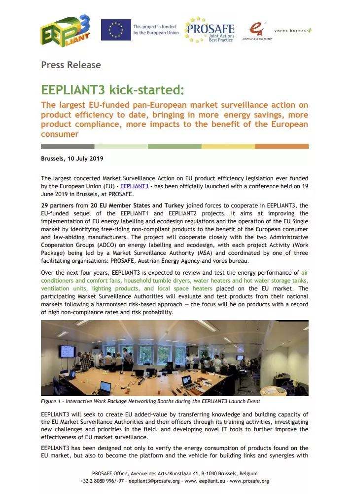 EEP3 1st Press Release